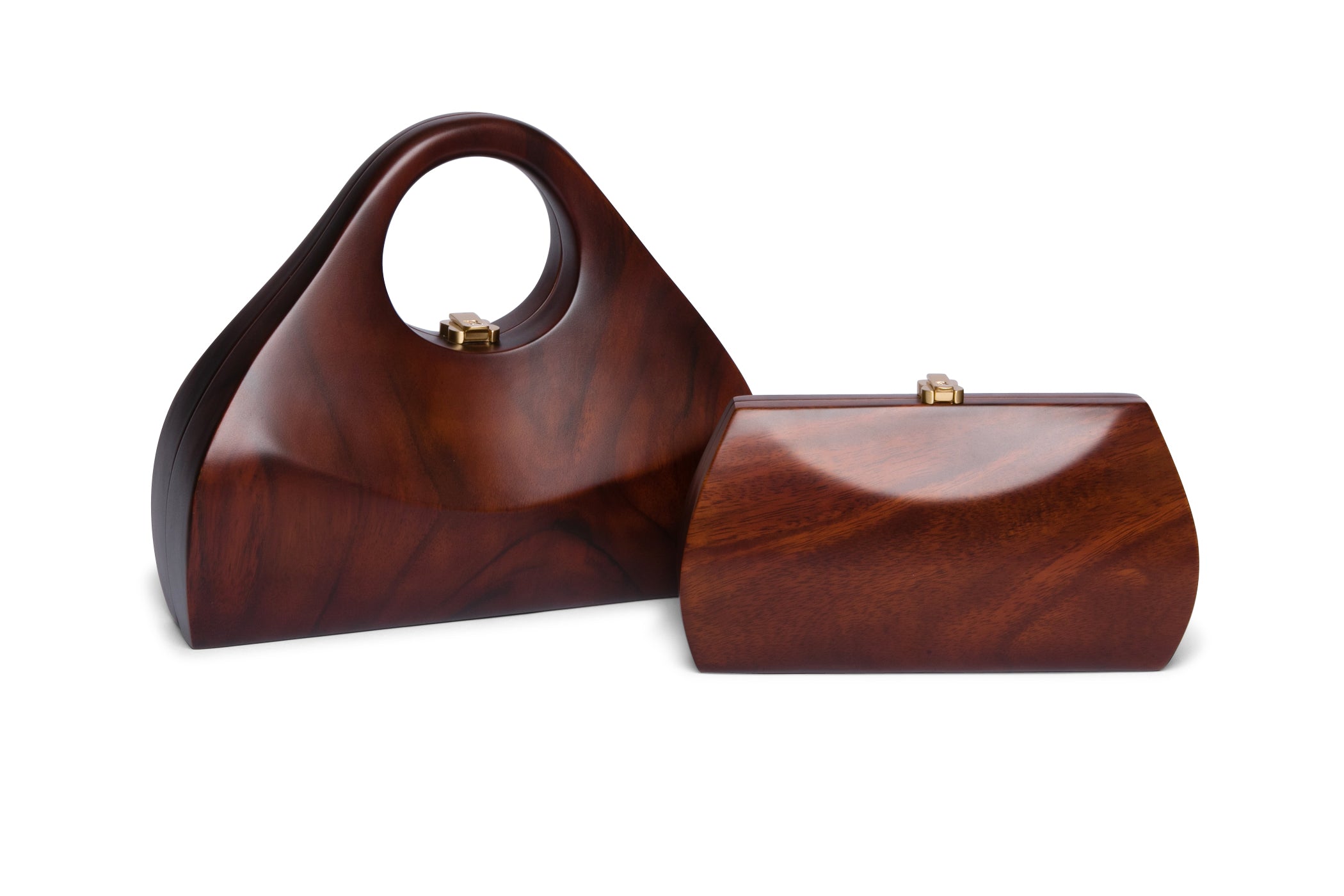 wooden clutch purse