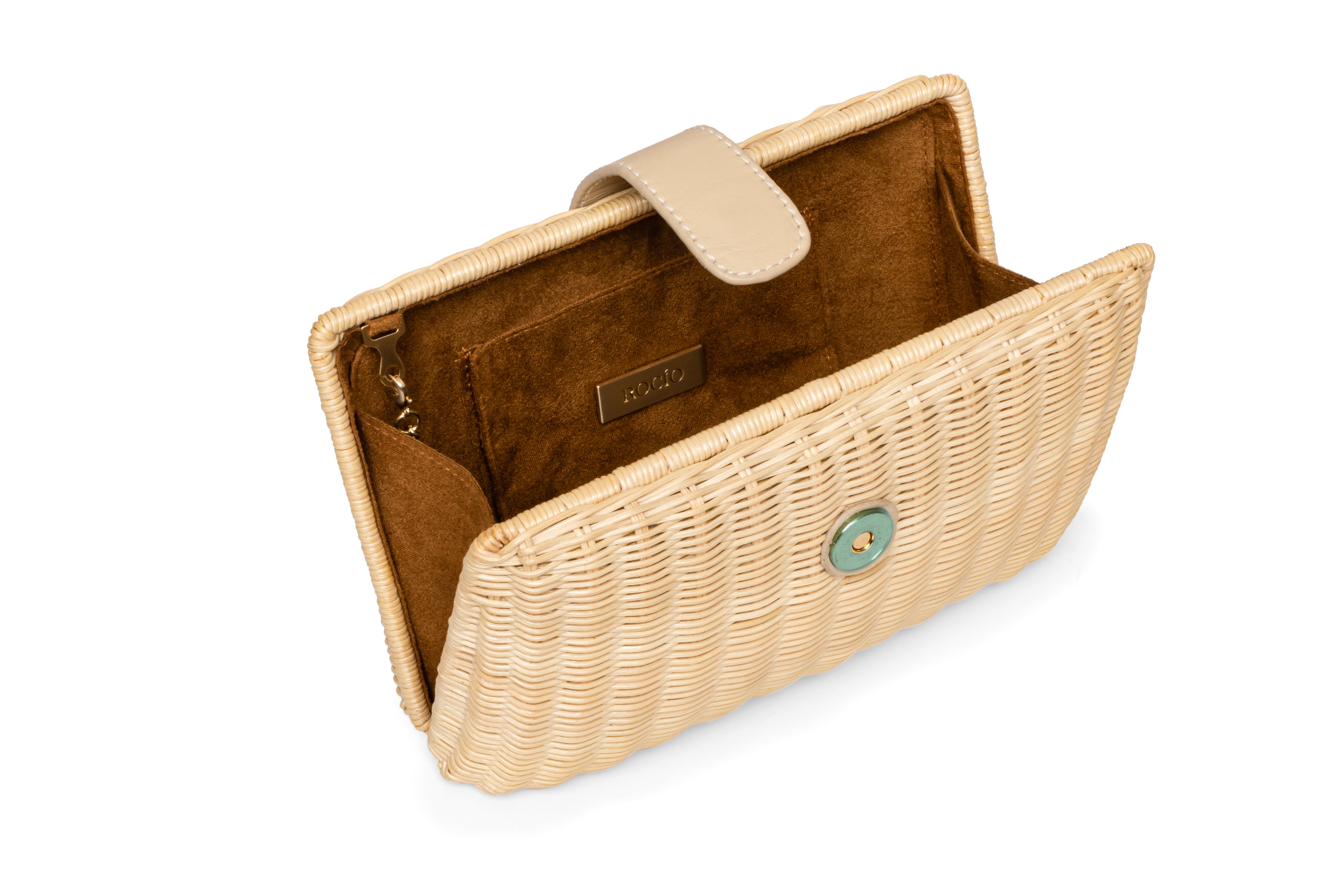 Sen Clutch Natural Summer Wicker Rattan bags Rocio